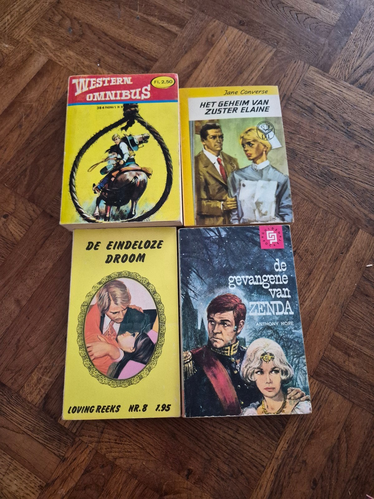 Vintage Boeken Collectie: Western, Roman, Avontuur, Boeken, Ophalen, Gelezen, Diverse auteurs (Jane Converse, Anthony Hope e.a.)