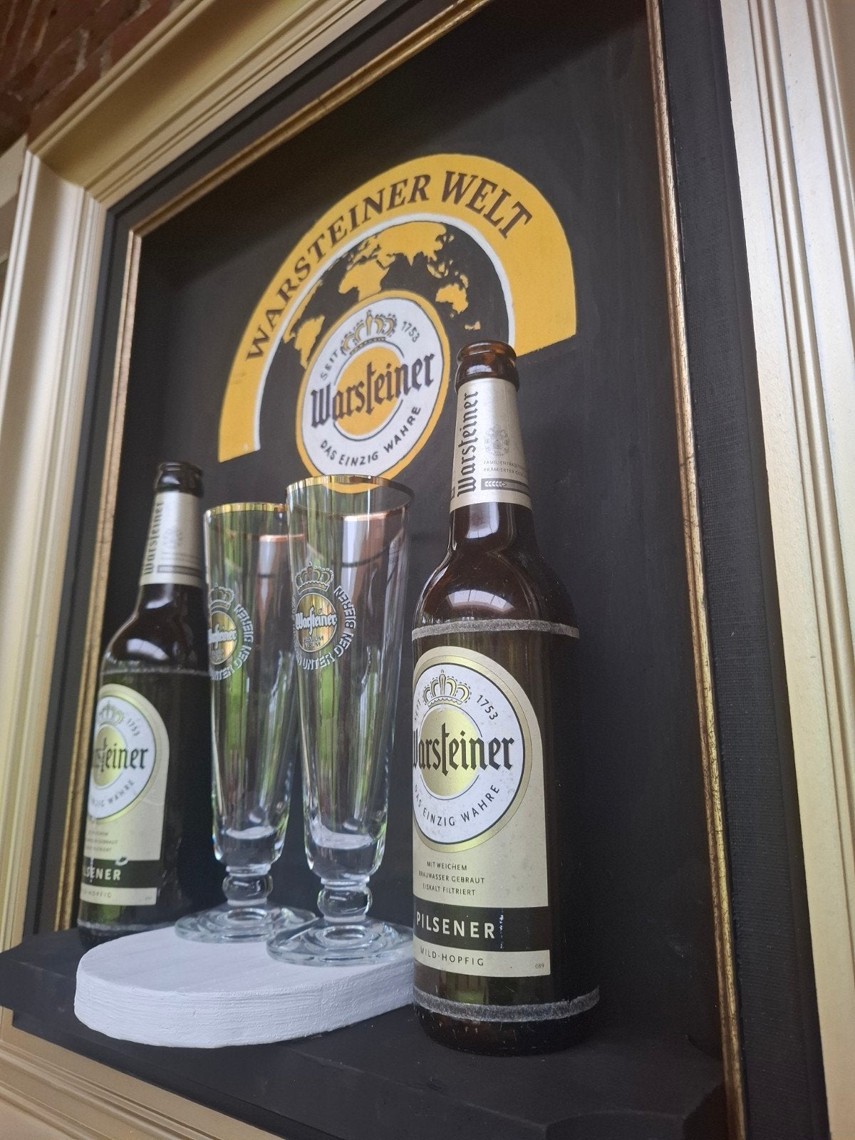 Voor bar mancave wanddecoratie bier warsteiner, Huis en Inrichting, Barren, Ophalen of Verzenden