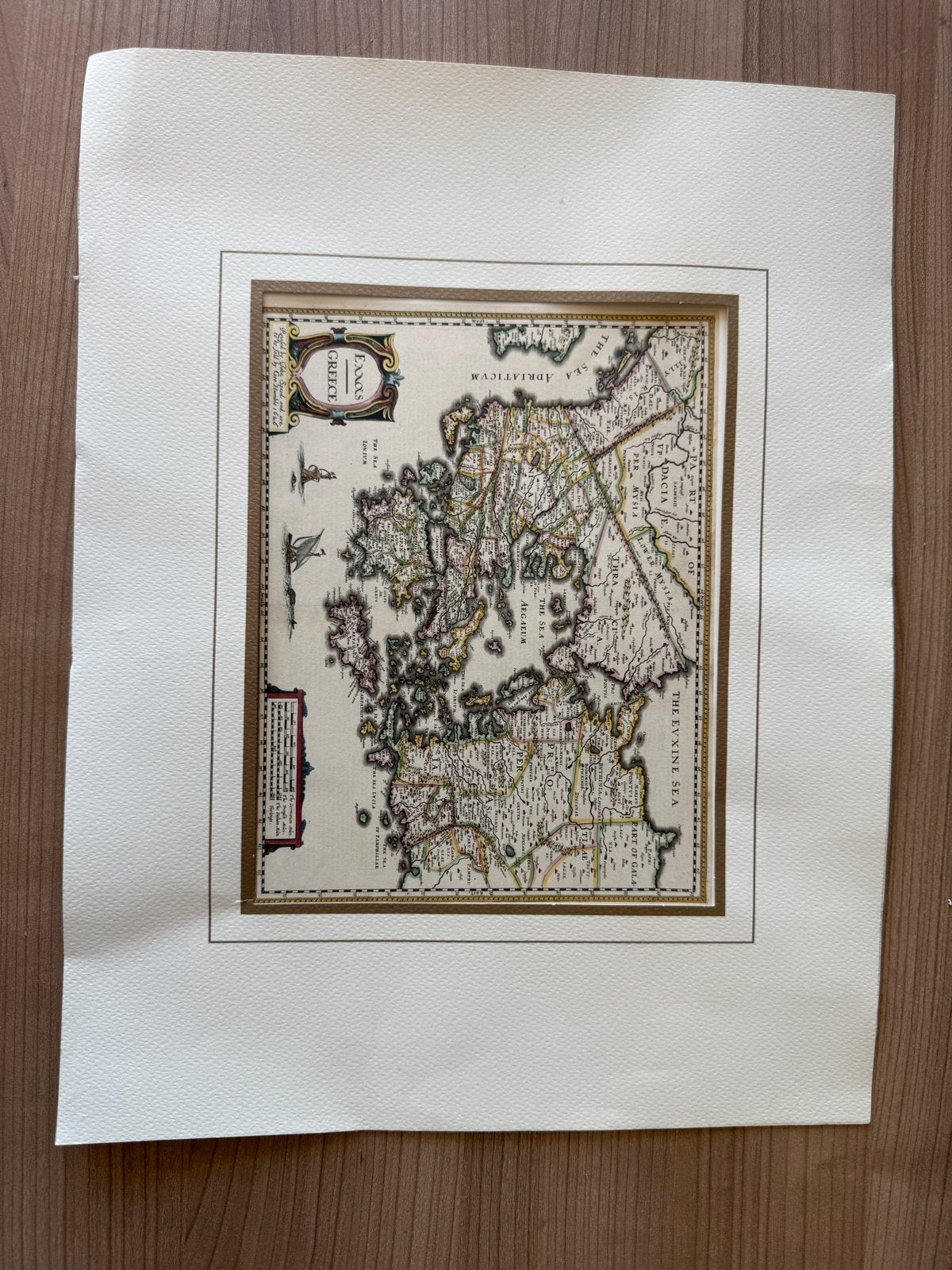 Antieke kaart van het oude Griekenland, Overige gebieden, Voor 1800, Ophalen of Verzenden, Landkaart