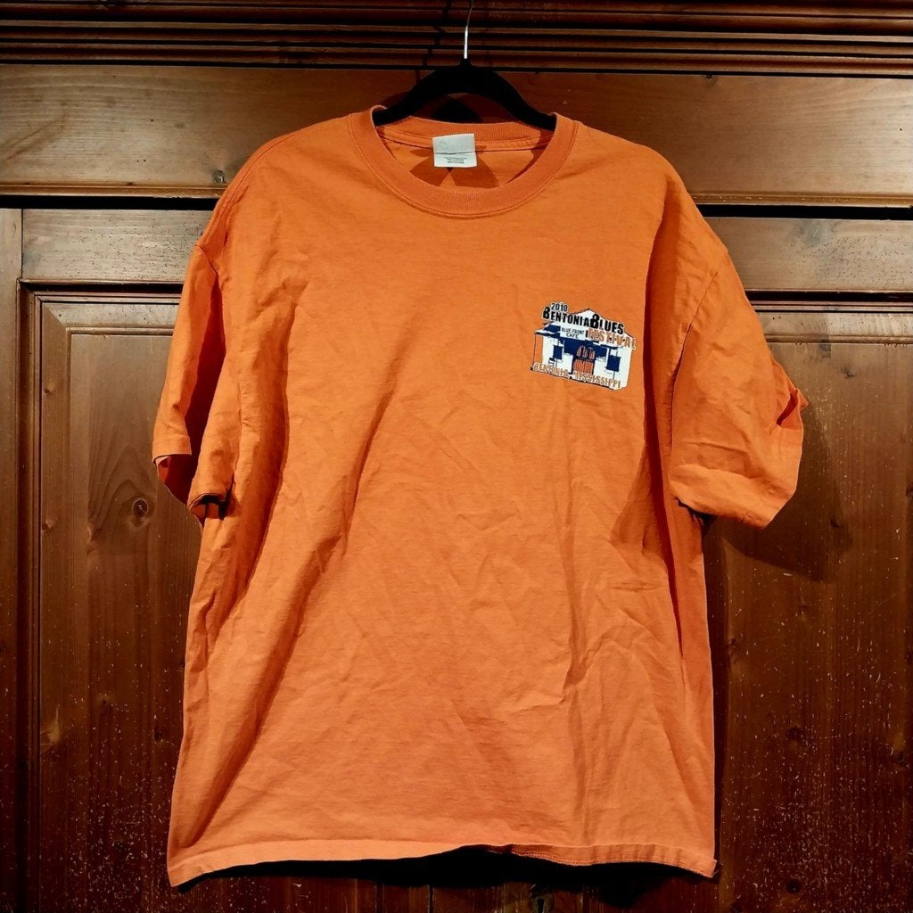 vintage Tee Bentonian Blues Festival 2010 XL, Ophalen of Verzenden, Zo goed als nieuw, Maat 56/58 (XL), Overige kleuren