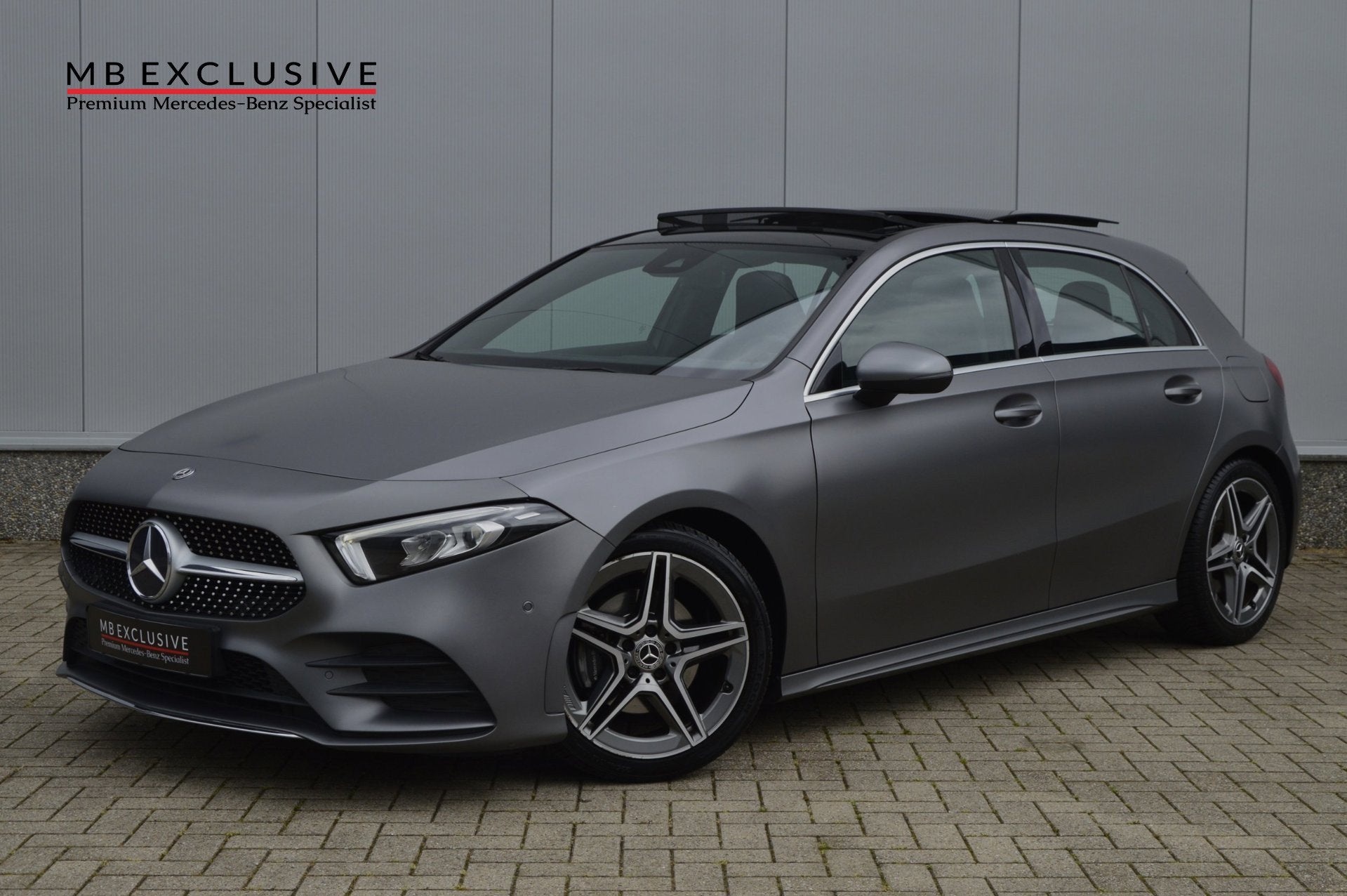 Mercedes-Benz A-klasse 200 AMG Line Magno Matt AUT7 (2018), Automatische klimaatregeling, Gebruikt, 4 cilinders, 163 pk