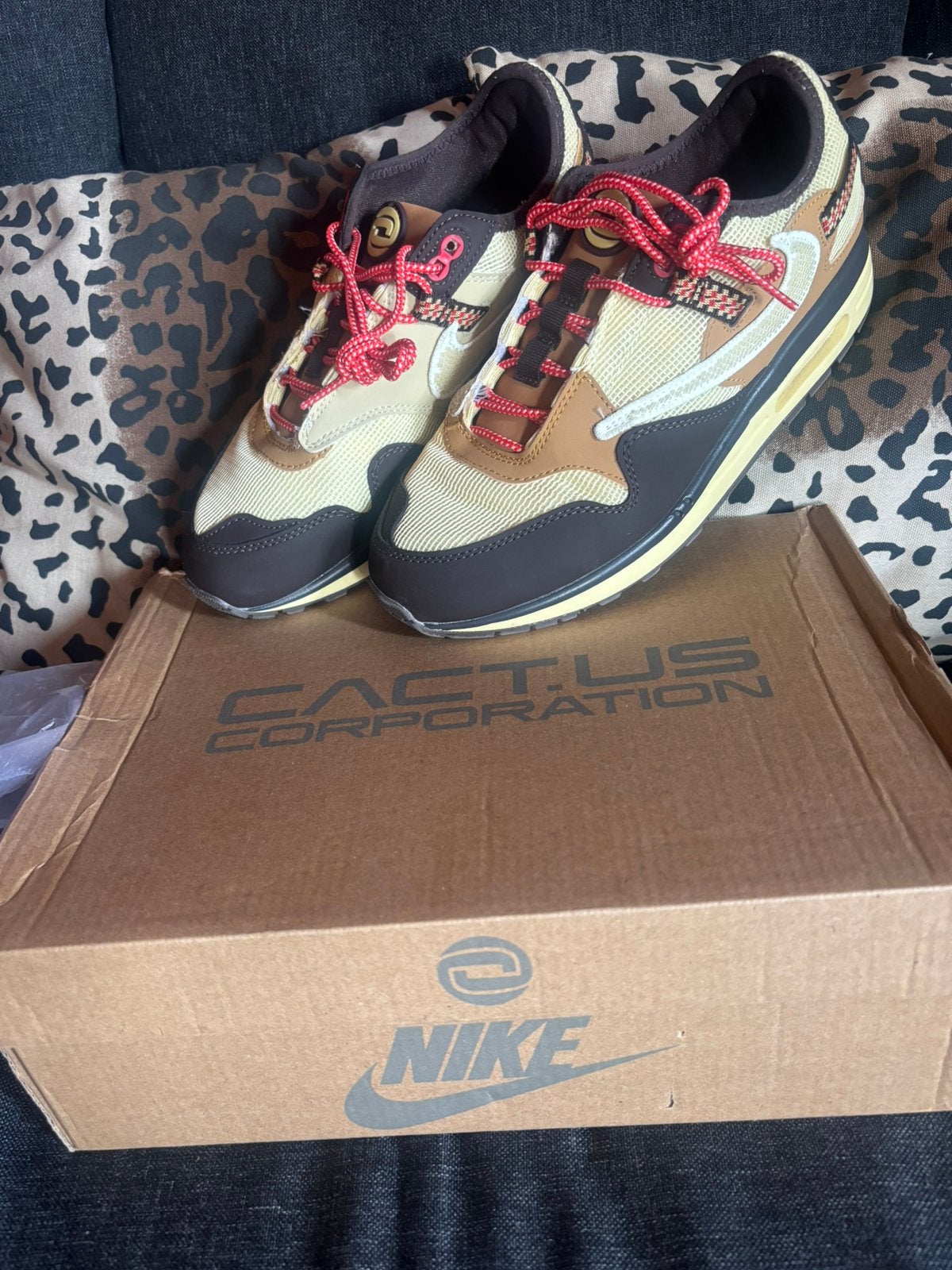 Nike Air Max Travis scott Cactus Jack Baroque Brown, Ophalen of Verzenden, Nieuw, Bruin, Sneakers of Gympen