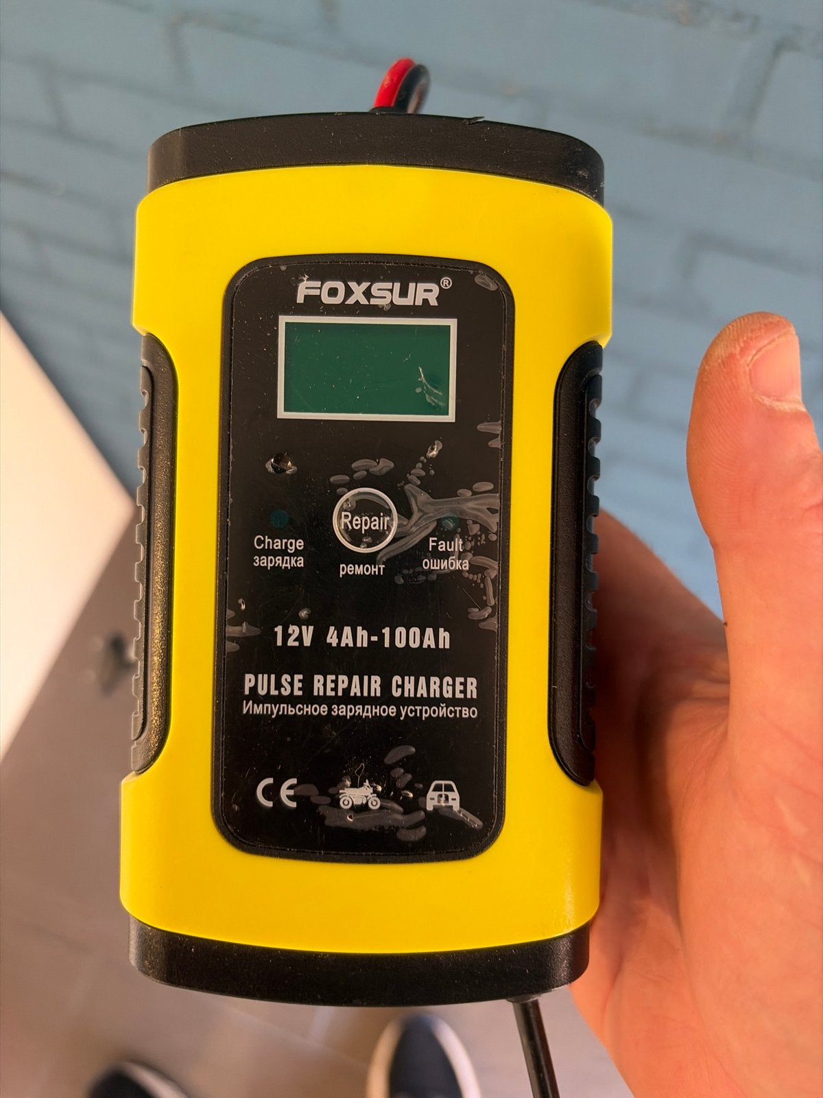 FOXSUR 12V 4Ah-100Ah Pulse Reparatie Acculader, Ophalen of Verzenden, Gebruikt, Universele onderdelen