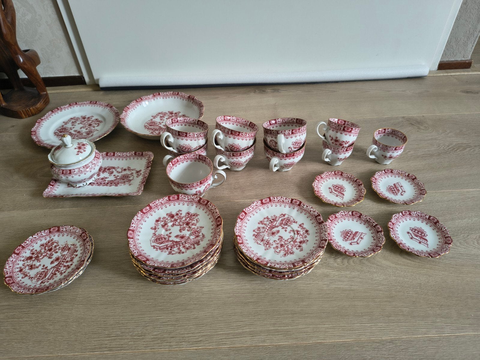 Porseleinen servies Seltmann Weiden "Theresia Rood", Ophalen of Verzenden