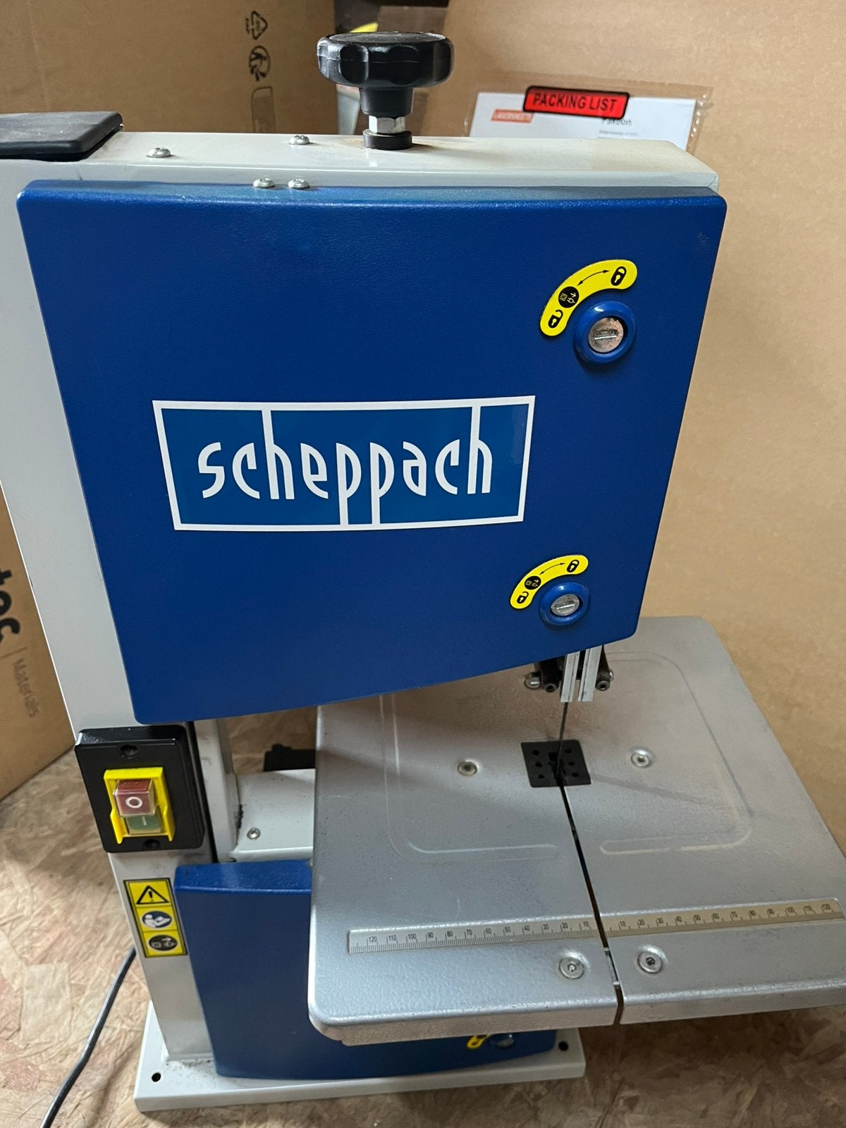Scheppach Lintzaagmachine HBS20, Ophalen, 70 mm of meer, Zo goed als nieuw, Lintzaag