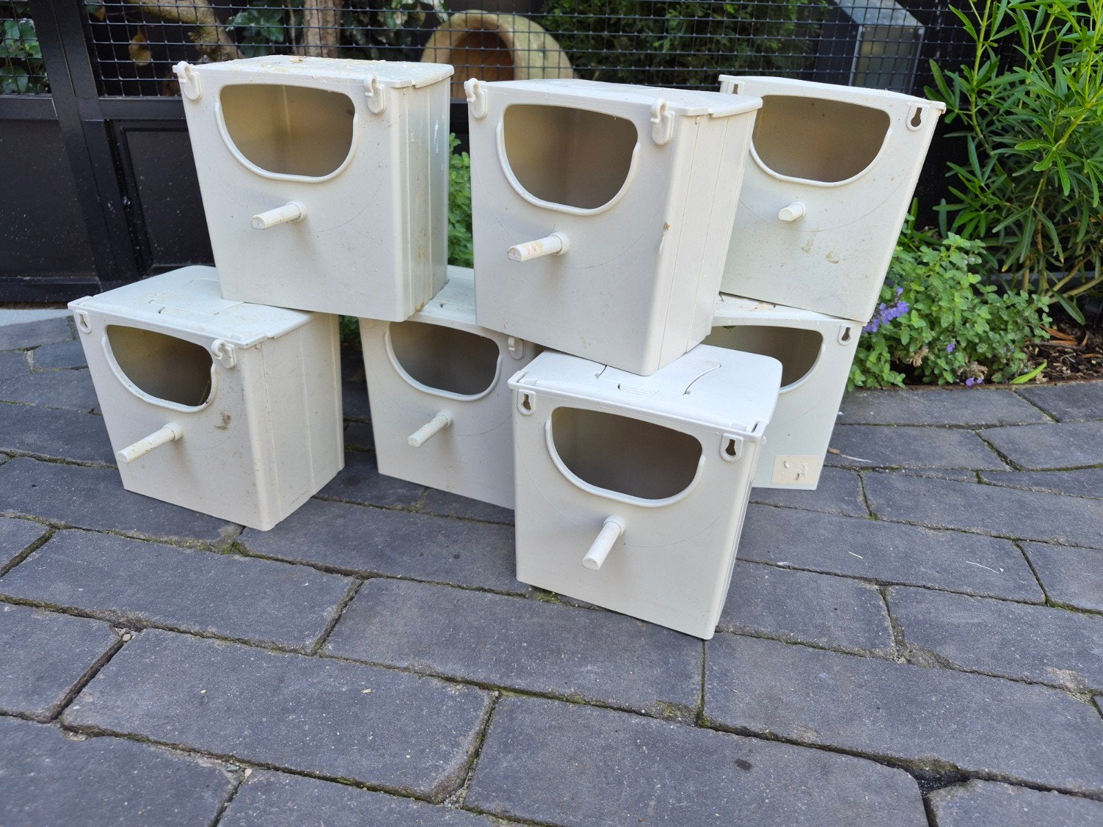Meerdere nestkastjes tropenvogels, Ophalen, Kooi-accessoires