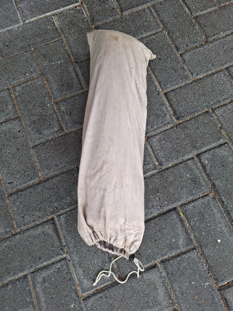 Windscherm kleur beige/grijs gratis af te halen, Caravans en Kamperen, Ophalen, Gebruikt