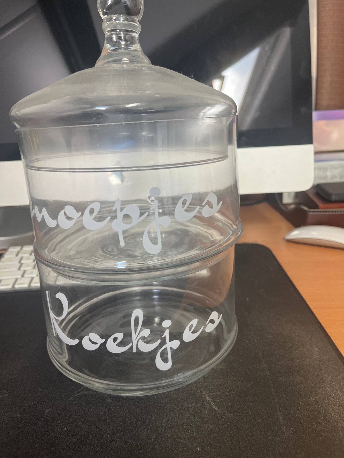 Glazen voorraadpot met deksel - Snoepjes & Koekjes, Ophalen, Voorraadpot, Overige merken, Glas