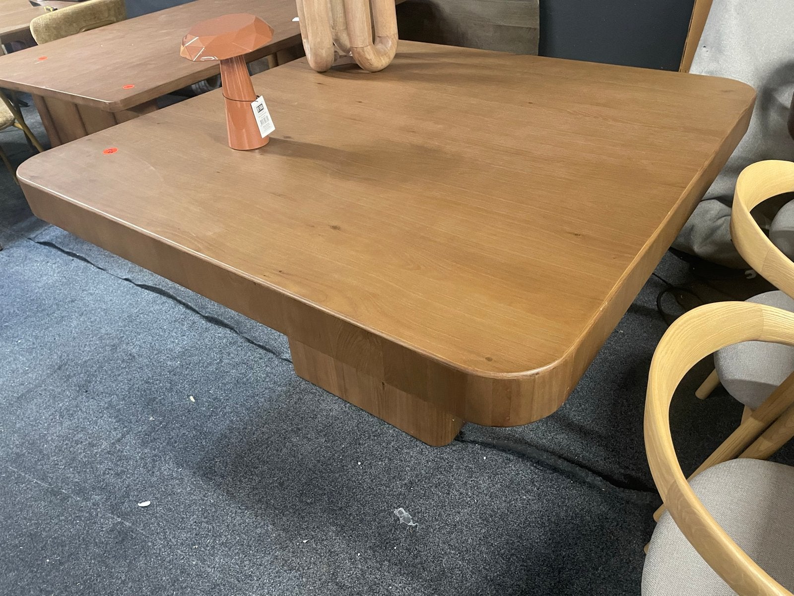 Vierkante eiken eettafel 140x140 cm - Lichtbruin, Ophalen, Nieuw, Vijf personen of meer, 100 tot 150 cm