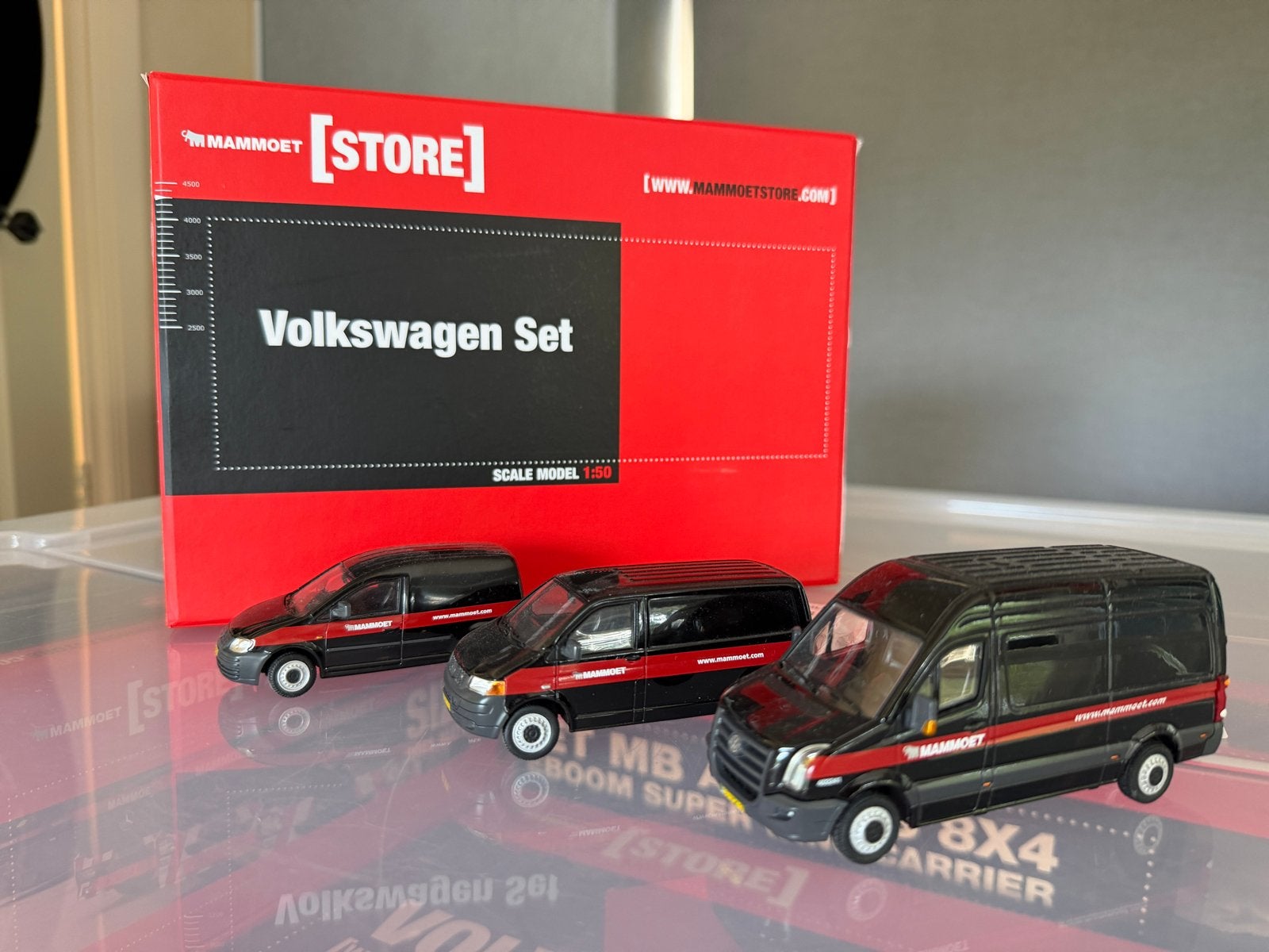 WSI Mammoet Volkswagen Set - Schaalmodel 1:50, Ophalen of Verzenden, Zo goed als nieuw, Bus of Vrachtwagen