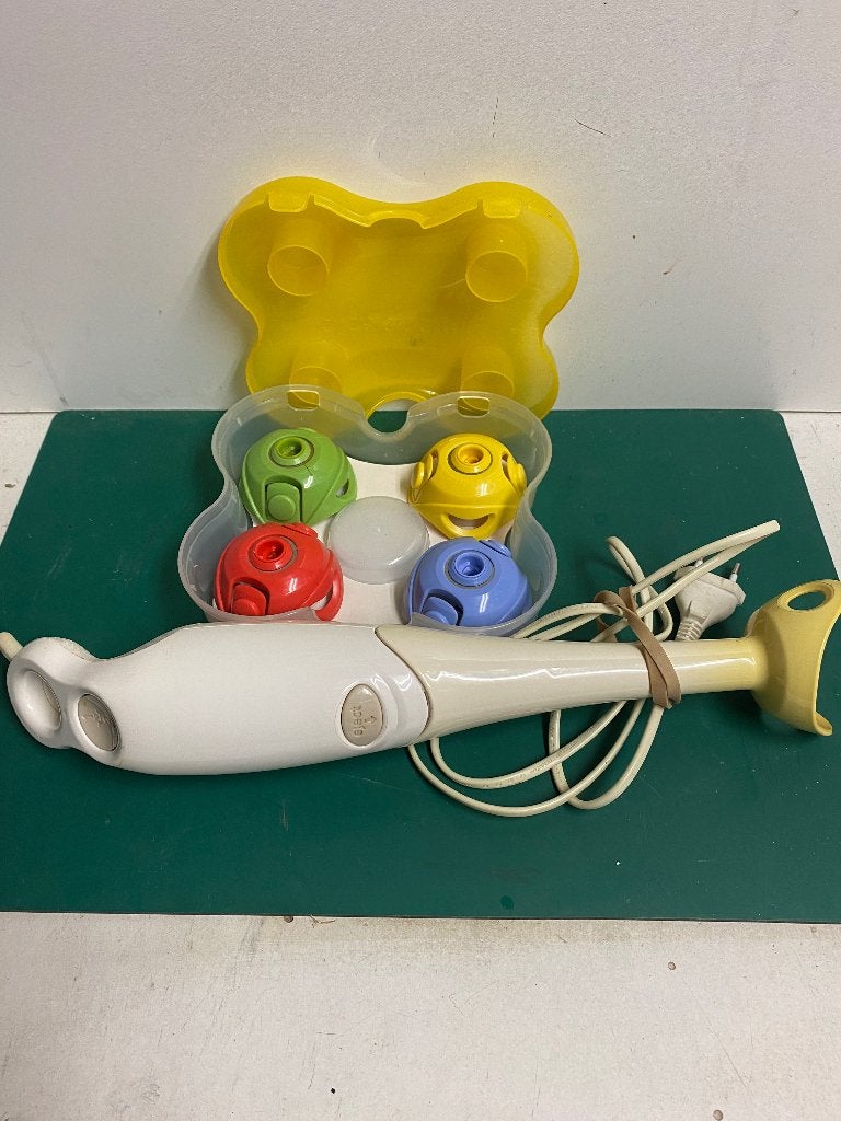 Staafmixer met diverse opzetstukken, Minder dan 1 liter, Ophalen of Verzenden, Gebruikt, 1 snelheid