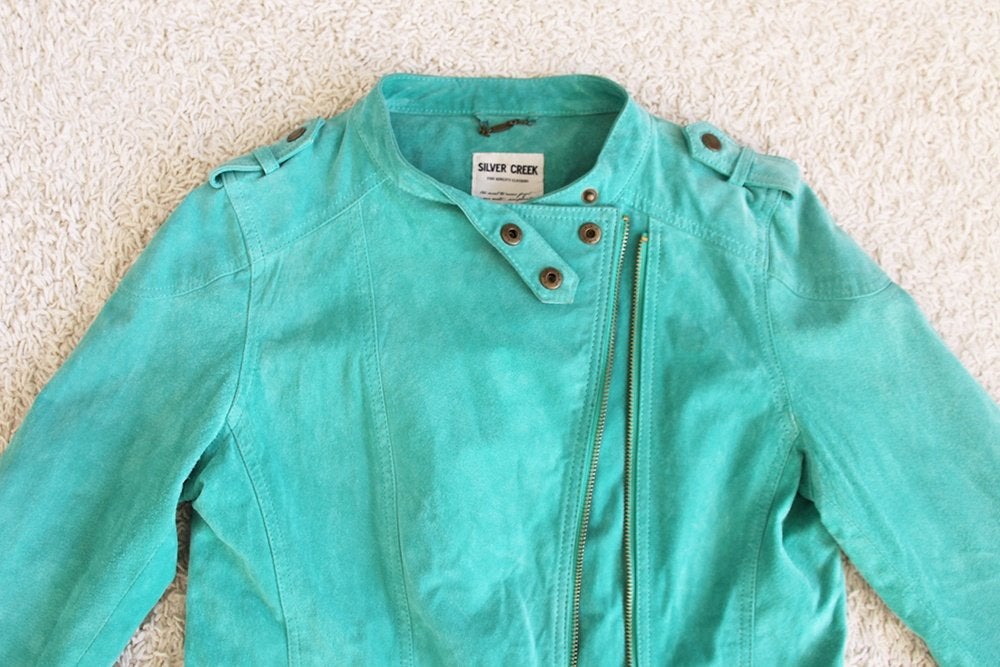 Prachtige Suede Silver Creek Jas 1 (Maat 36) € 45,-, Overige kleuren, Silver Creek, Ophalen of Verzenden, Zo goed als nieuw