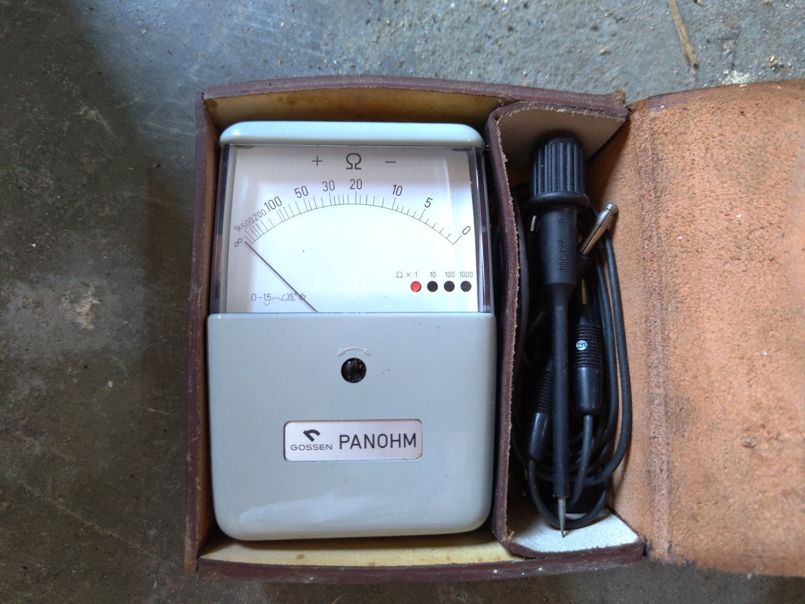 vintage Gossen Panohm ohmmeter, Ophalen