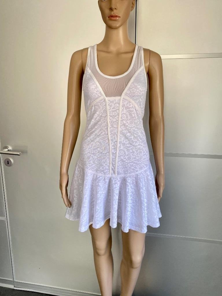 J391 Adidas Stella McCartney maat 36=S sport jurk jurkje wit, Adidas, Wit, Ophalen of Verzenden, Zo goed als nieuw