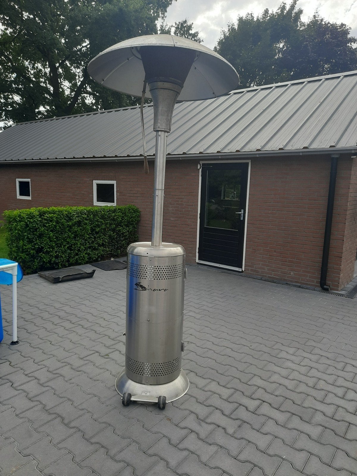 teras verwarming, Ophalen