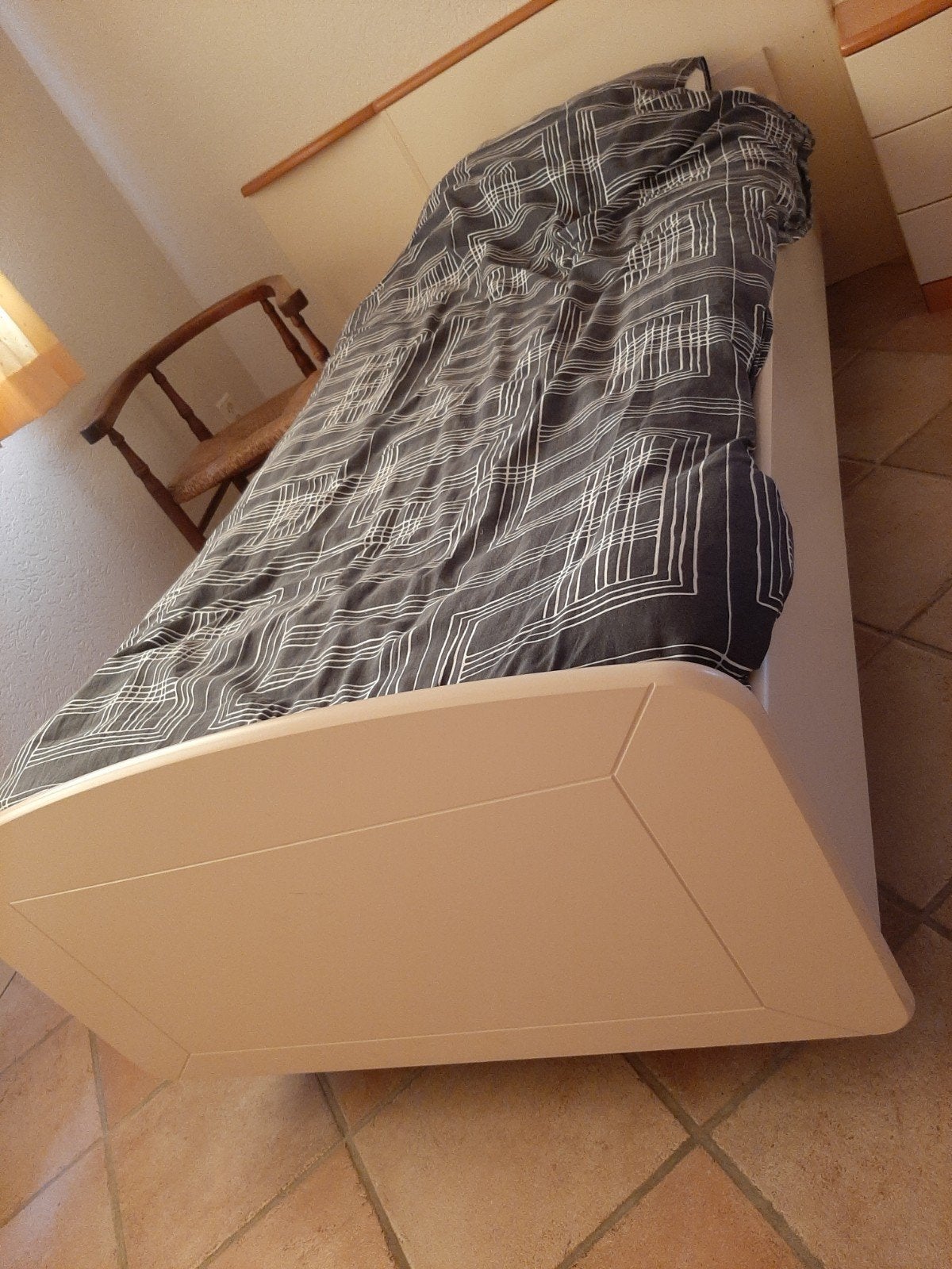 Eenpersoons Auping Bed met Nachtkastjes - 90x200 cm, Ophalen, Gebruikt, 90 cm, Eenpersoons