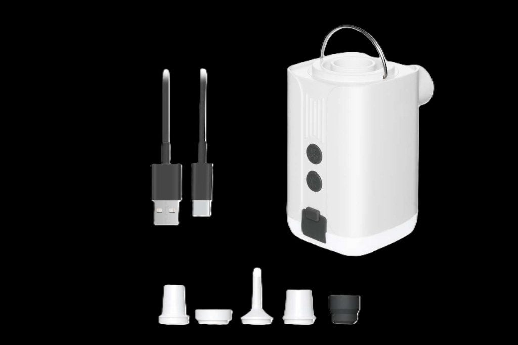 Mini Luchtpomp 5 in 1 met LED Licht - Draagbaar & Oplaadbaar, Ophalen of Verzenden, Nieuw, Elektrisch