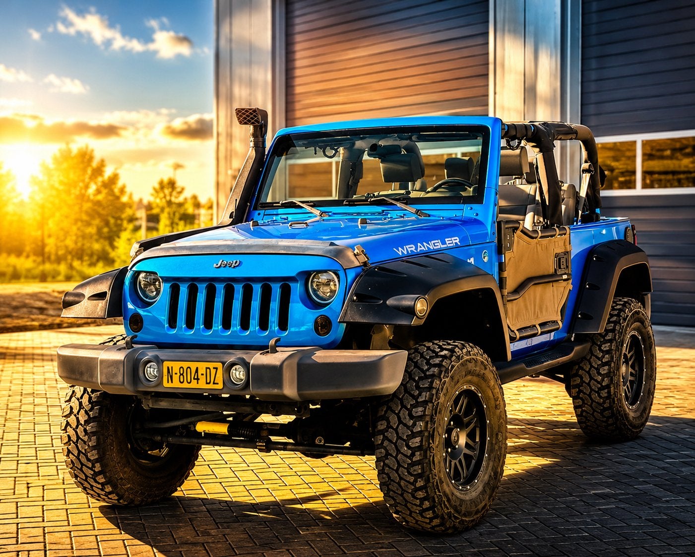 ‼️JEEP WRANGLER JK 3.8 V6 200PK EXTREME OFFROAD YOUNGTIMER‼️, Auto's, Stof, 1800 kg, Blauw, Bedrijf