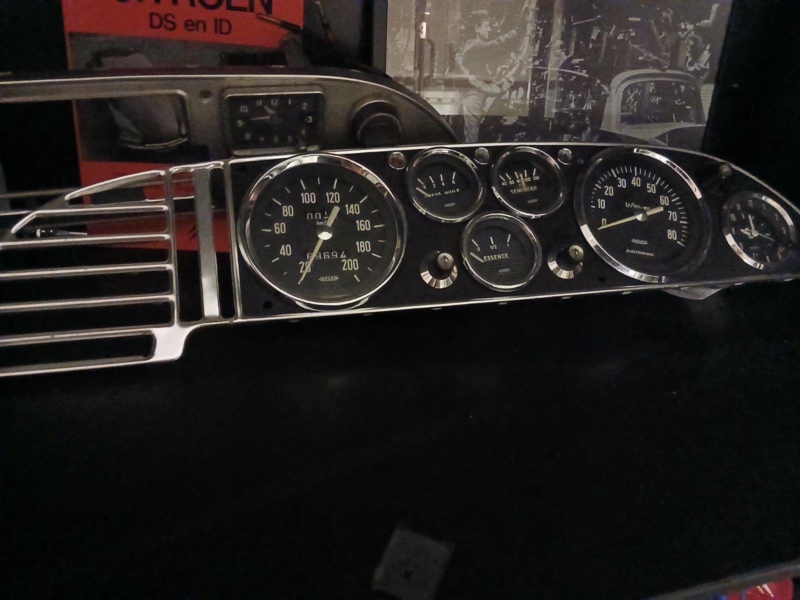 Citroen ds pallas cabrio zeldzame jaguar tableau, Ophalen of Verzenden