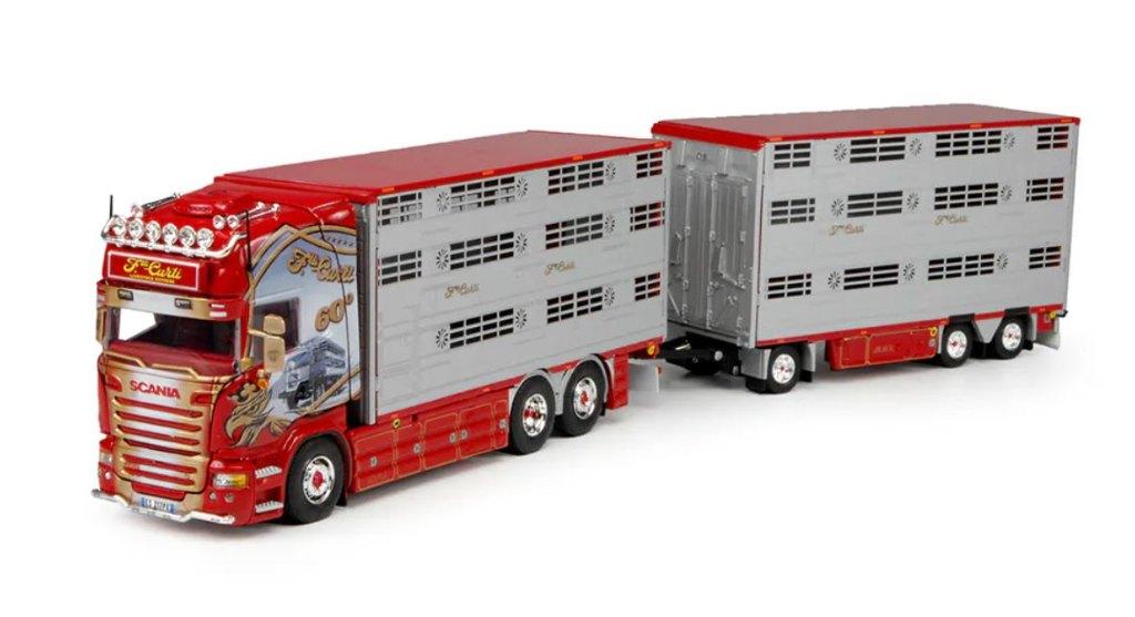 Tekno Scania Curti 1:50, Ophalen of Verzenden, Zo goed als nieuw, Bus of Vrachtwagen, Tekno