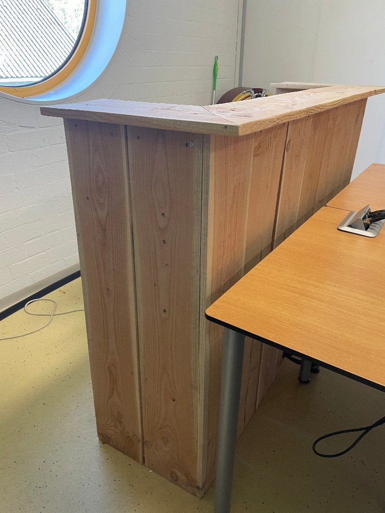 Bar meubel van steigerhout – DJ booth, Ophalen, Zo goed als nieuw