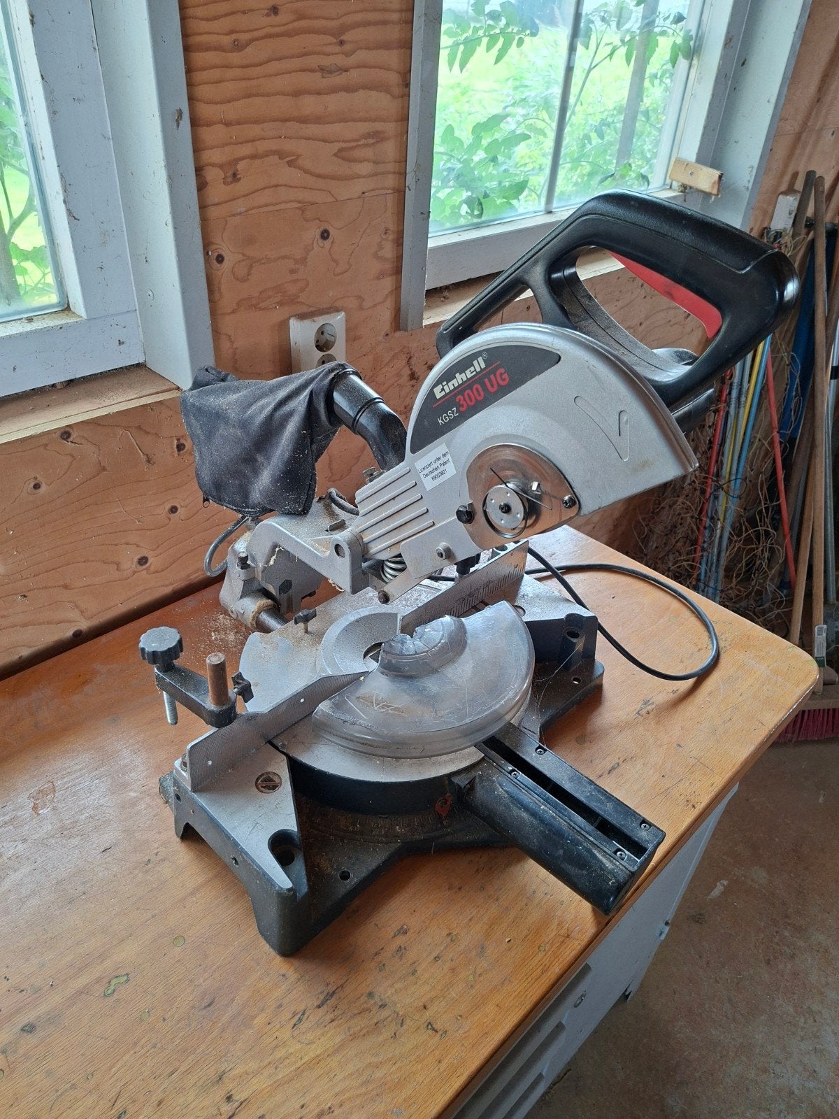 Einhell KGSZ 300UG afkortzaag 250mm, Doe-het-zelf en Verbouw, Gebruikt, 70 mm of meer, Ophalen of Verzenden, Afkortzaag