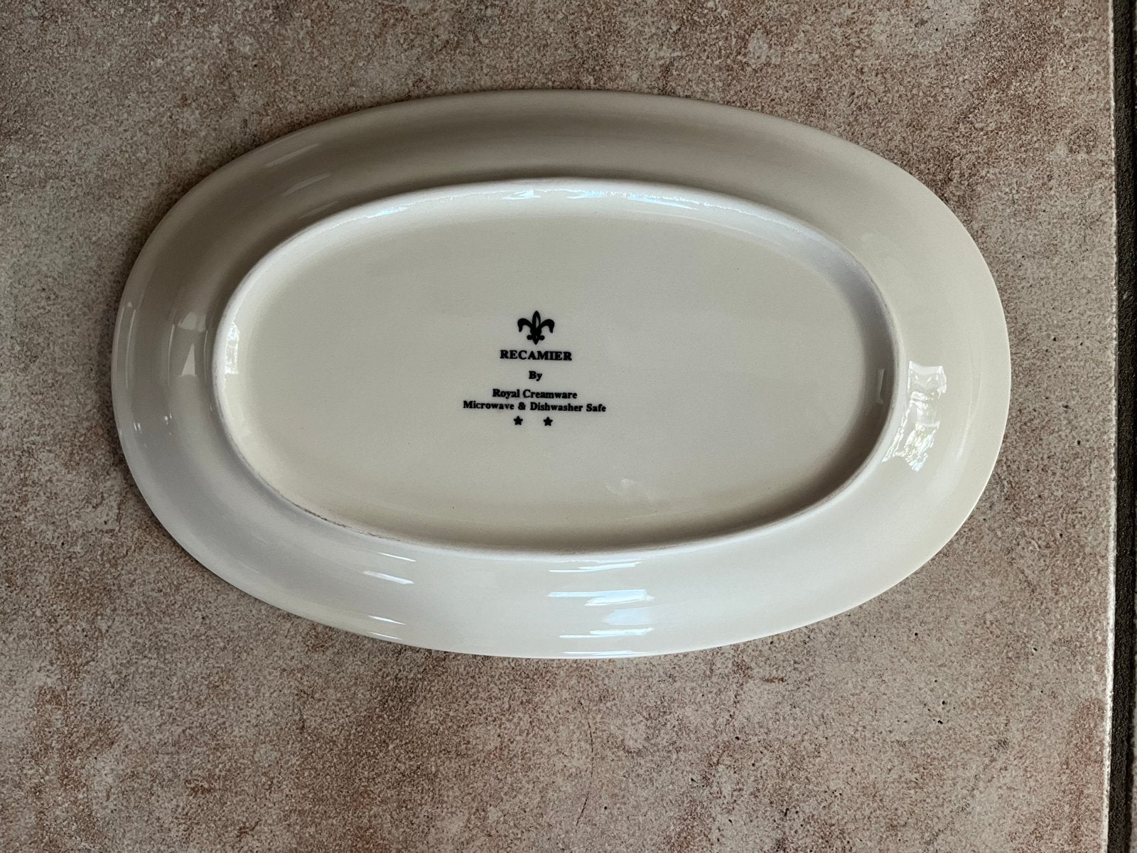 Serveerschaaltje Recamier by Royal Creamware, 23,5 x 15 cm, Huis en Inrichting, Porselein of Keramiek, Schaal, Vaatwasserbestendig