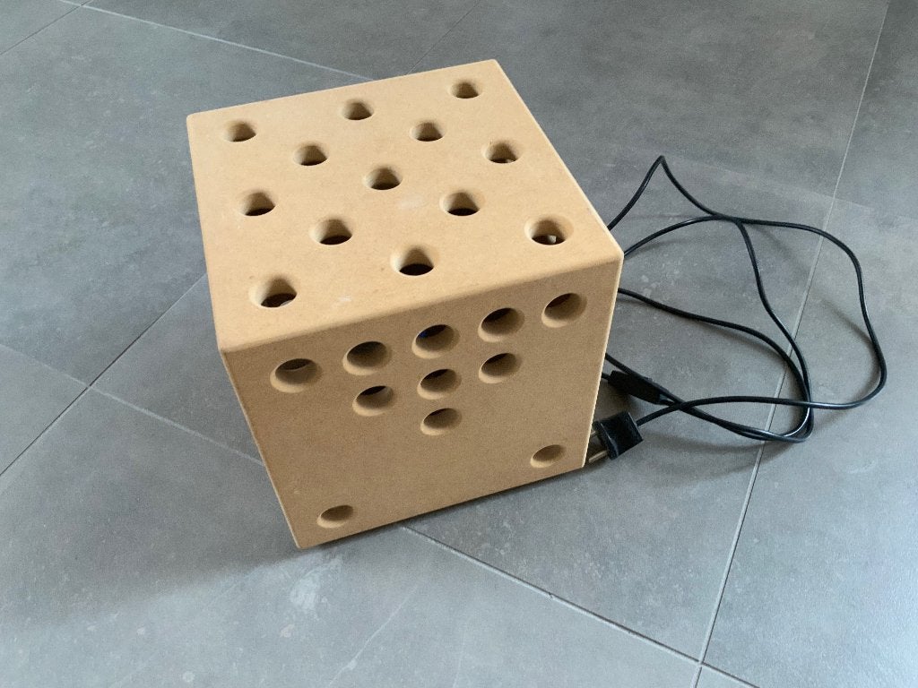 Houten Dobbelsteen, E14 (klein), Nieuw, Ophalen of Verzenden, Minder dan 100 cm