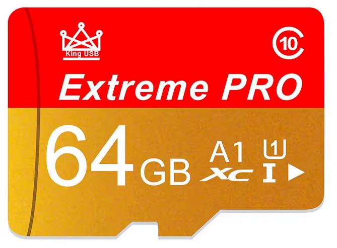Micro sd 64 Gb met Adapter, King, Verzenden, Nieuw, Fotocamera