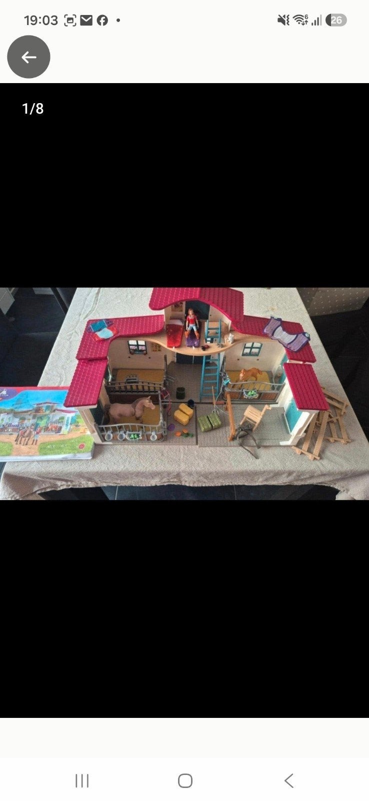 manege Schleich horse club, Ophalen of Verzenden, Gebruikt, Poppenhuis