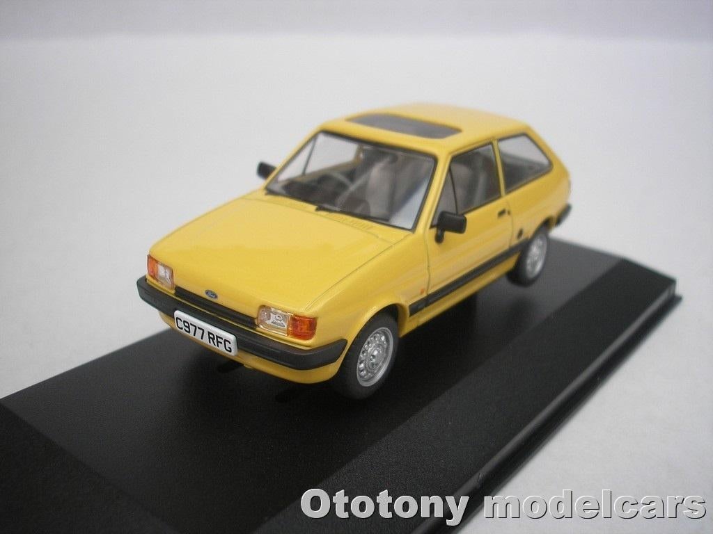Ford Fiesta MK2 1.1 L 1988 Geel 1/43 Vanguards, Ophalen of Verzenden, Nieuw, Auto, Vanguards