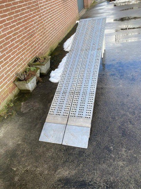 Aluminium oprijbanen aanhanger, Ophalen, Gebruikt