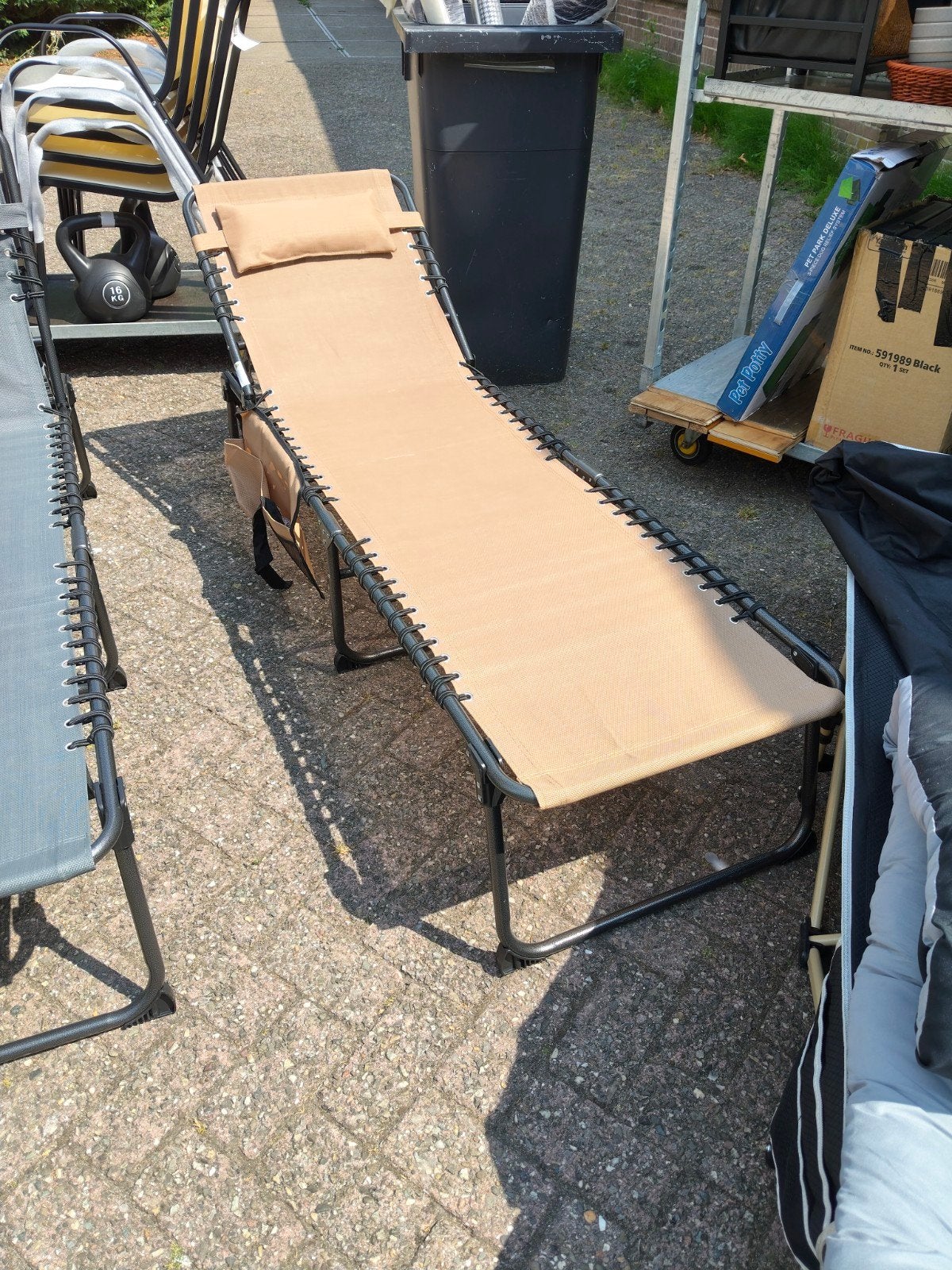 Aangeboden Nieuwe Opvouwbare Ligbedden, Ophalen, Nieuw, Aluminium