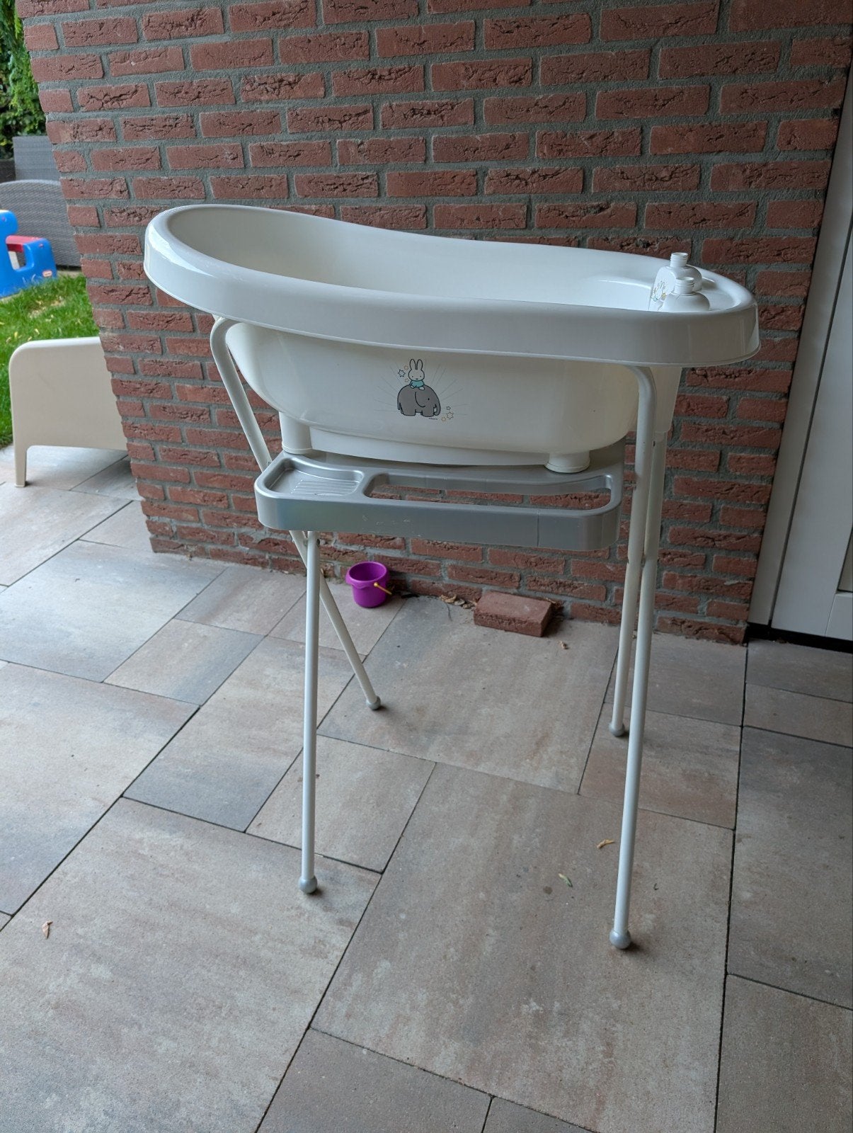 Bébé-jou babybadje met standaard en thermometer, Ophalen, Badje, Bébé-jou, Standaard