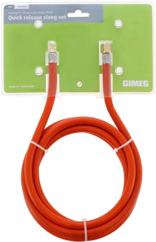 Gimeg Gasslang PVC 1/4 links x Quick Release 3m, Ophalen of Verzenden, Nieuw