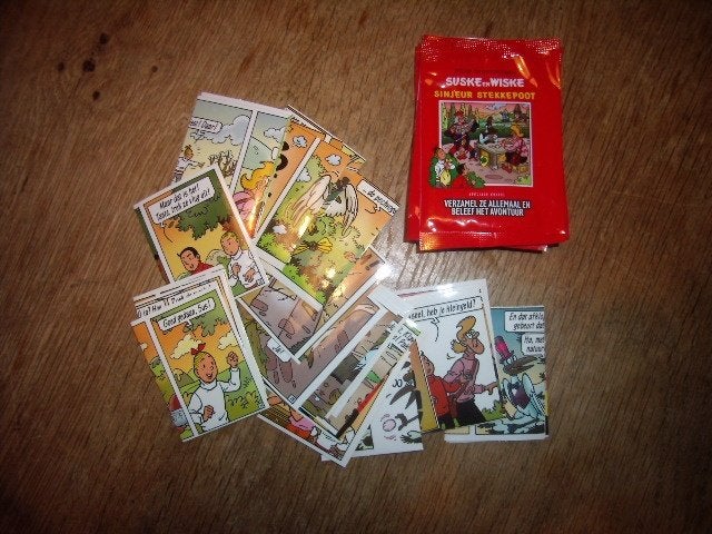 Suske en Wiske Sinjeur Stekkepoot stickers voor album 2007, Ophalen of Verzenden, Suske en Wiske, Nieuw, Beeldje of Figuurtje