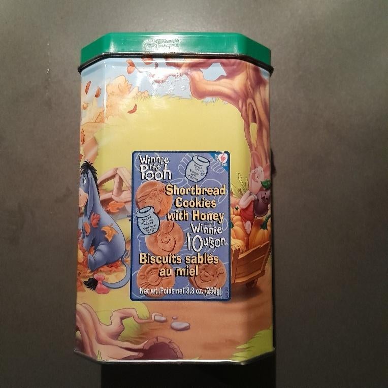 Vierkant Blik "Winnie the Pooh voor koekjes en zo, Ophalen of Verzenden, Gebruikt, Koek(jes), Overige merken