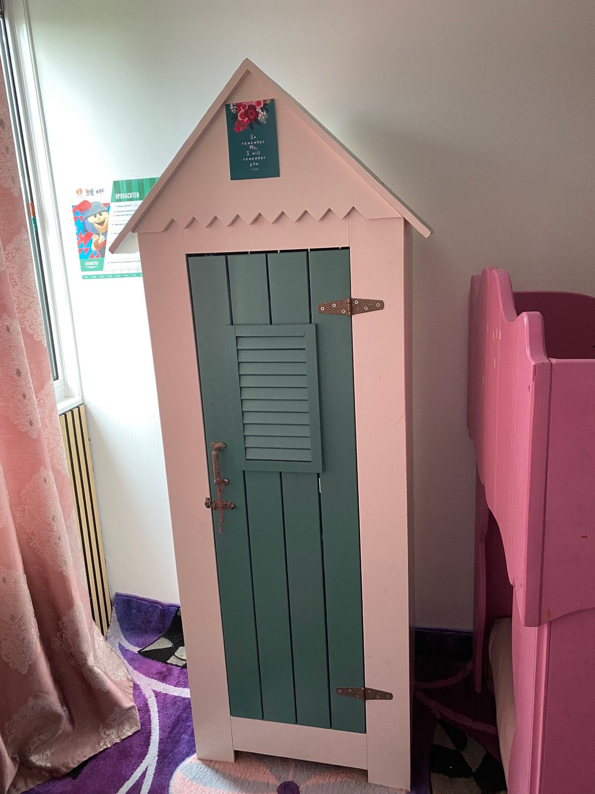 Roze stapelbed kledingkasten 2 stuks, Ophalen of Verzenden, Zo goed als nieuw, Stapelbed