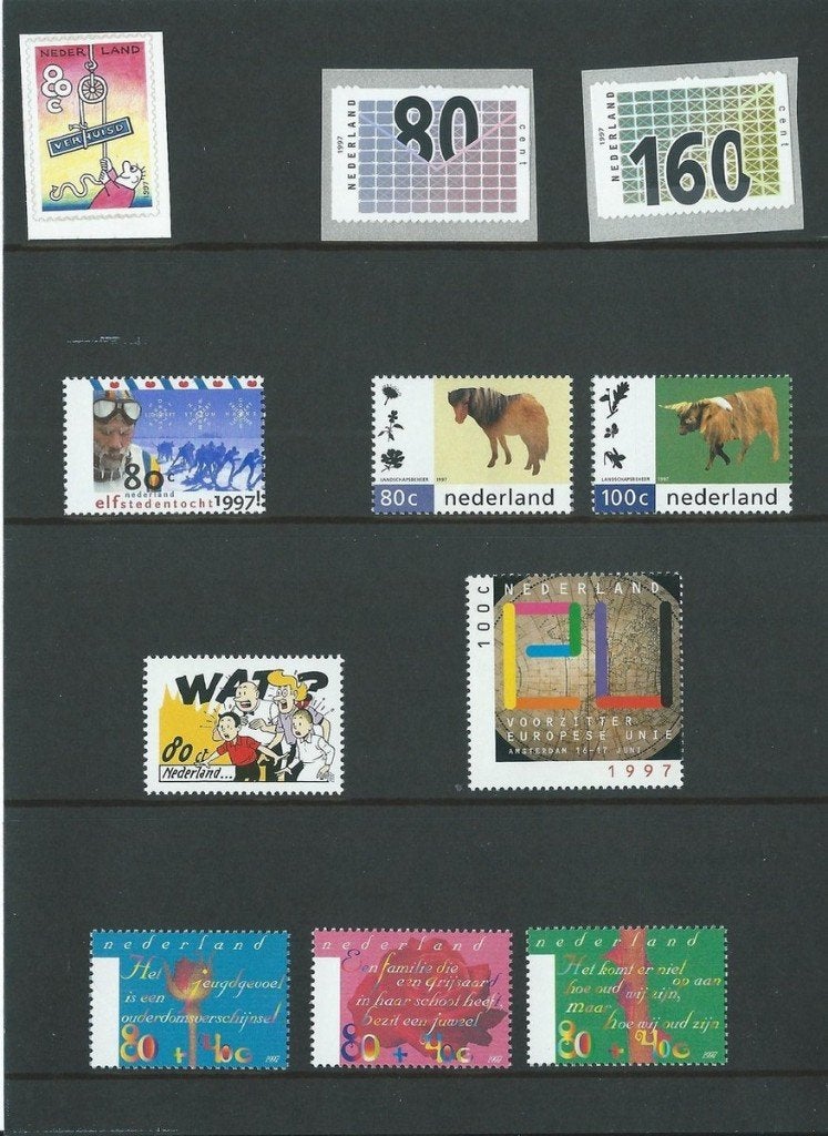 Nederland Jaarcollectie Postzegels 1997, Postzegels en Munten, Postzegels | Nederland, Ophalen of Verzenden, Na 1940, Postfris
