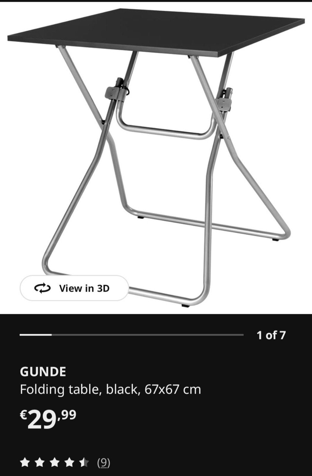 Folding table and 2 Chairs, Ophalen, Zo goed als nieuw
