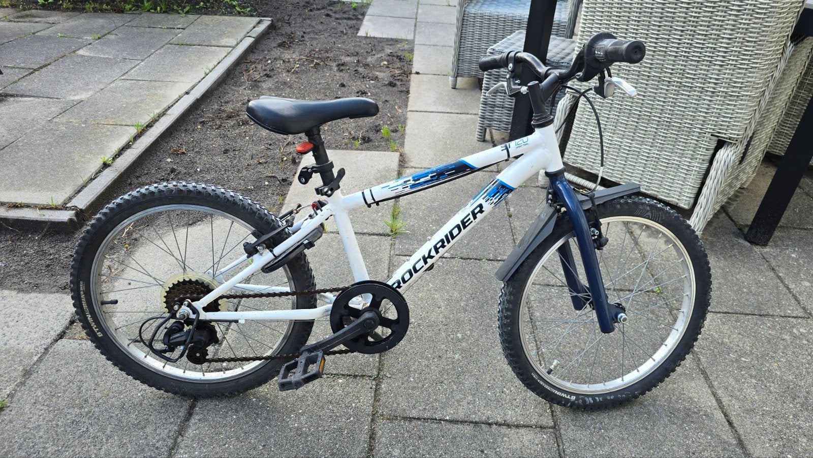 Rockrider kinderfiets 20 inch - Gebruikt, Fietsen en Brommers, Ophalen, 20 inch of meer, Gebruikt, Velgrem