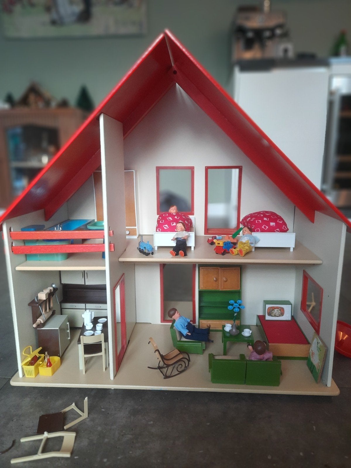 houten poppenhuis, Kinderen en Baby's, Ophalen, Gebruikt
