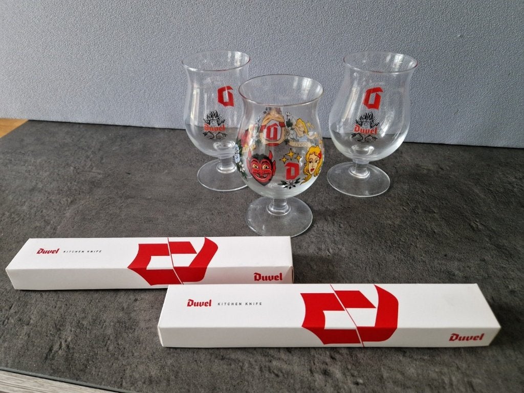 Partij Duvel, Ophalen, Zo goed als nieuw, Glas of Glazen, Duvel