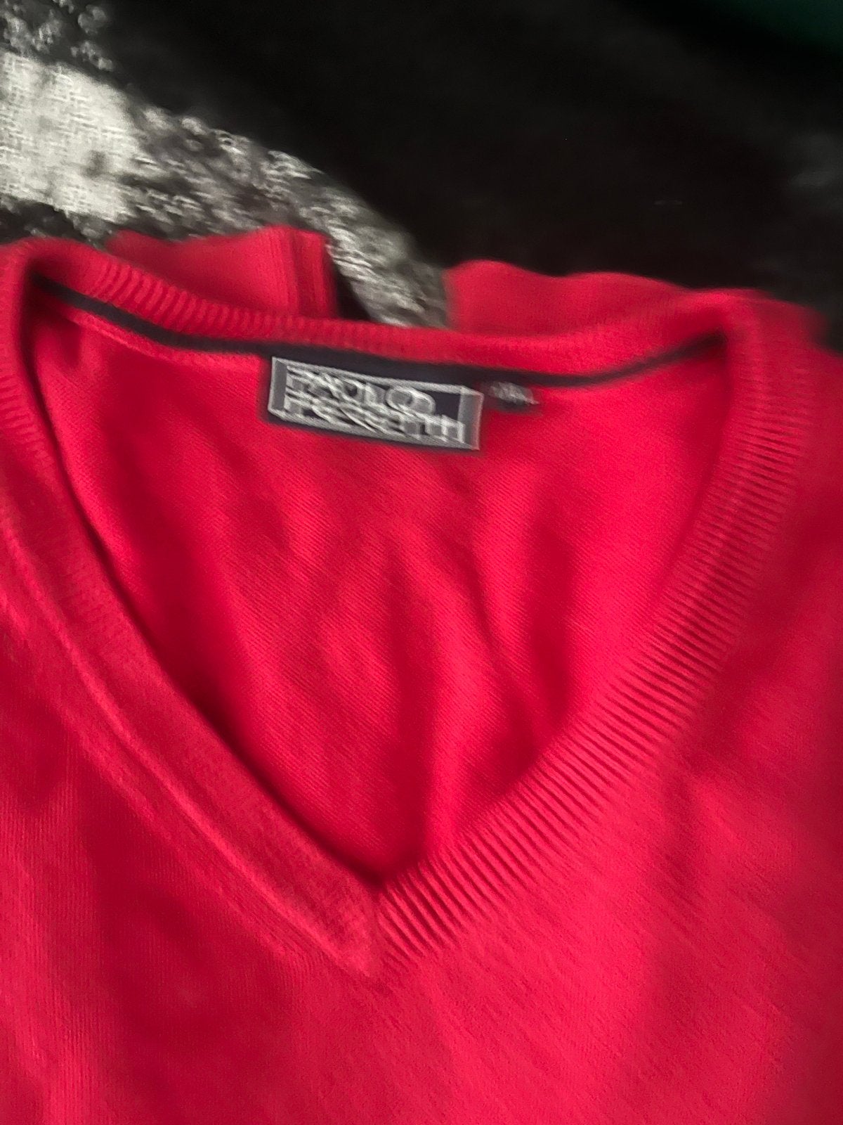 Paolo Feretti rode V-hals trui - Maat XXL, Ophalen of Verzenden, Zo goed als nieuw, Maat 56/58 (XL), Rood