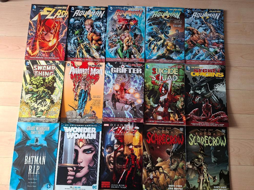 Verzameling DC comics (+ 1 Marvel), Amerika, Marvel Comics, Ophalen of Verzenden, Zo goed als nieuw