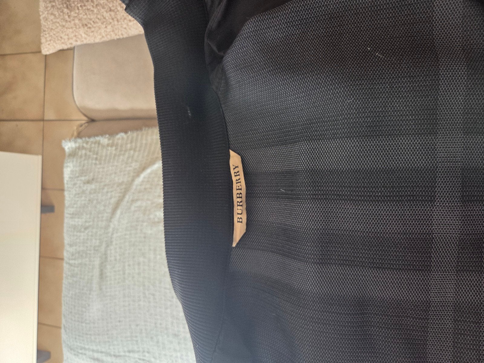 Originele Burberry jas - Zwart, zo goed als nieuw, Zwart, Overige maten, Ophalen of Verzenden, Zo goed als nieuw