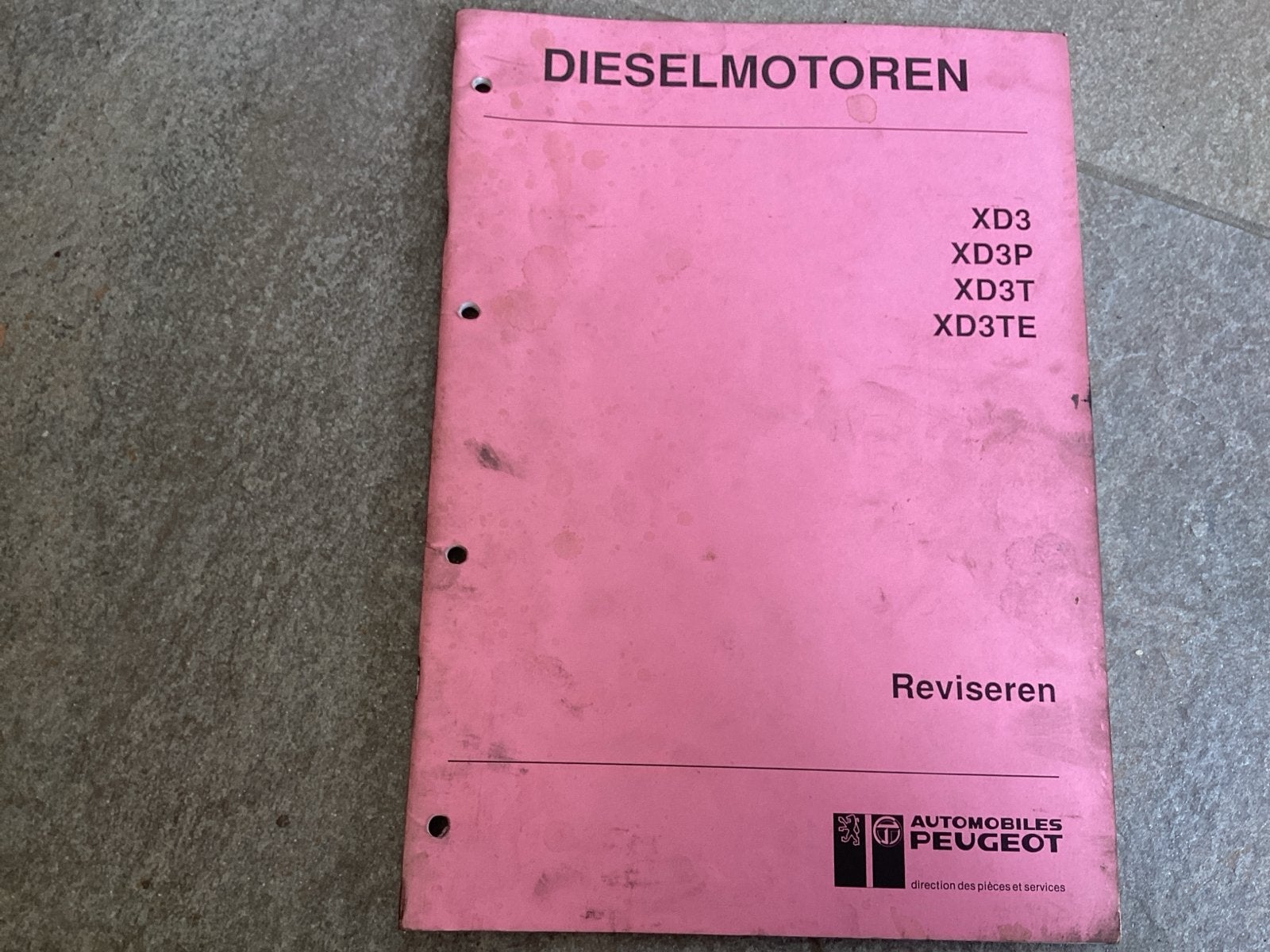 Peugeot Dieselmotoren XD3, XD3P, XD3T, XD3TE Reviseren, Auto diversen, Handleidingen en Instructieboekjes, Ophalen of Verzenden