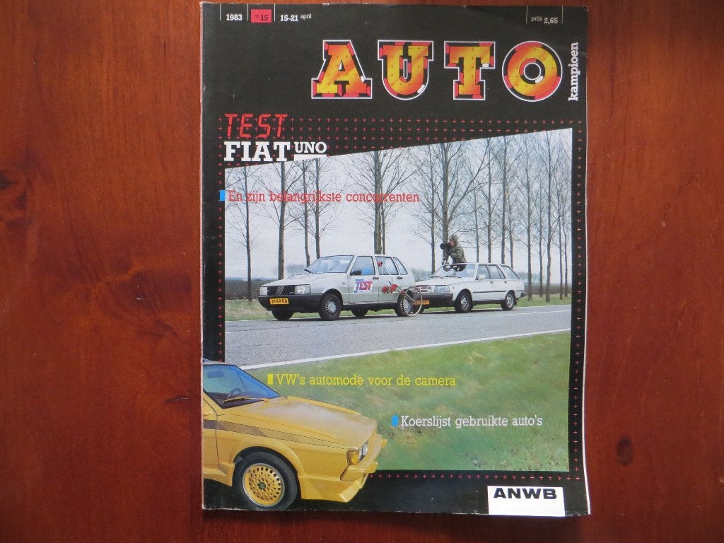 Autokampioen 15 1983 Fiat Uno, Charade TS5, Corvette, Fiesta, Ophalen of Verzenden, Nieuw, Ford