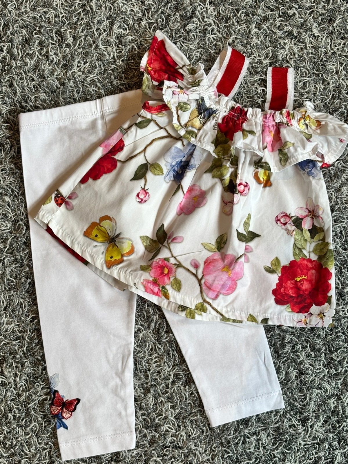 Monnalisa legging 2 jaar met bijpassend top 3 jaar, Kinderen en Baby's, Kinderkleding | Maat 92, Ophalen of Verzenden, Zo goed als nieuw