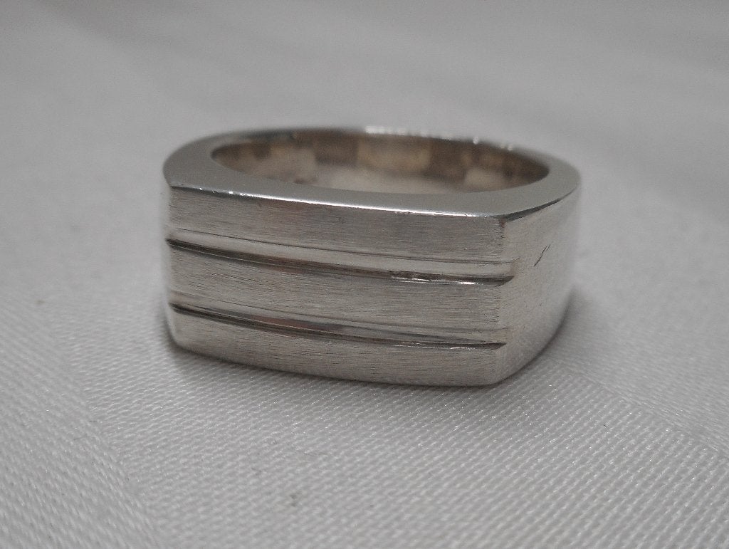 Zilveren heren ring maat 21.5  nr.705, Sieraden, Tassen en Uiterlijk, 20 of groter, Verzenden, Heer, Zo goed als nieuw